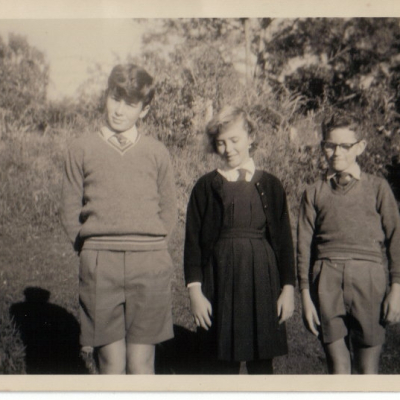 David Margaret Paul Henry in School Uniform